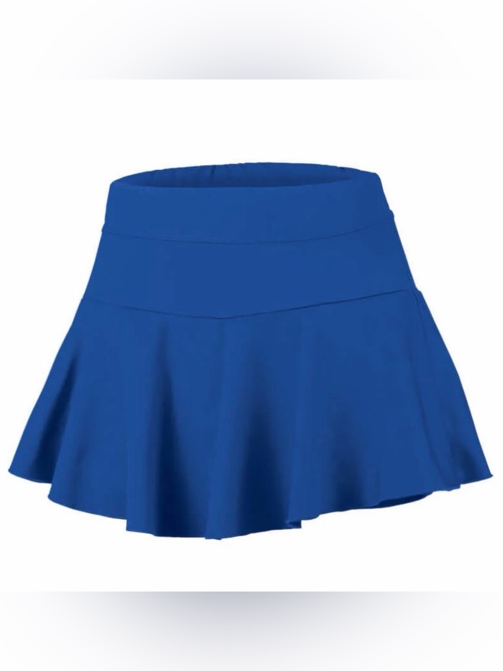 Ion Cheer Royal Blue Illusion Flutter Mini Skirt
